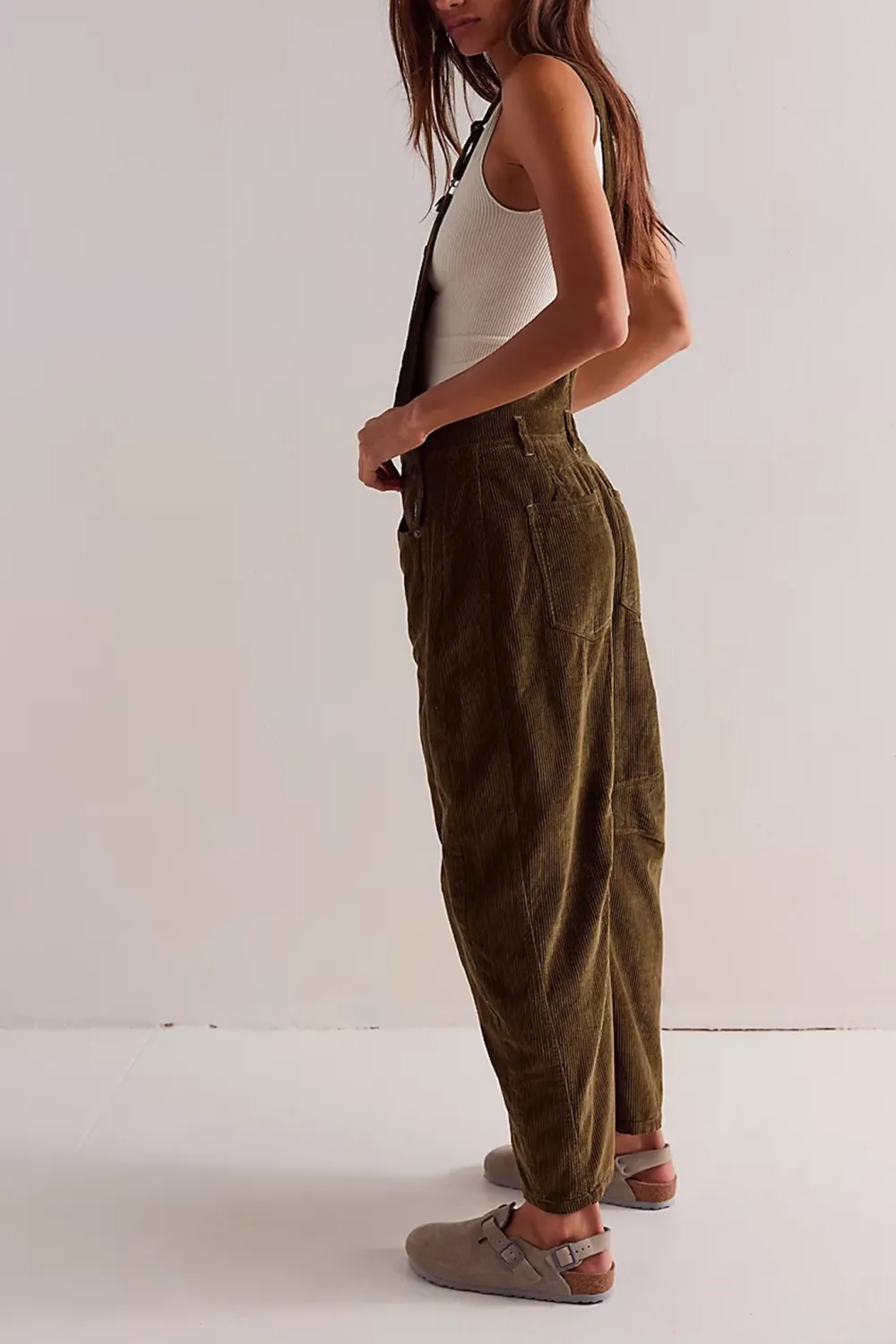 Corduroy Overalls Style Pants