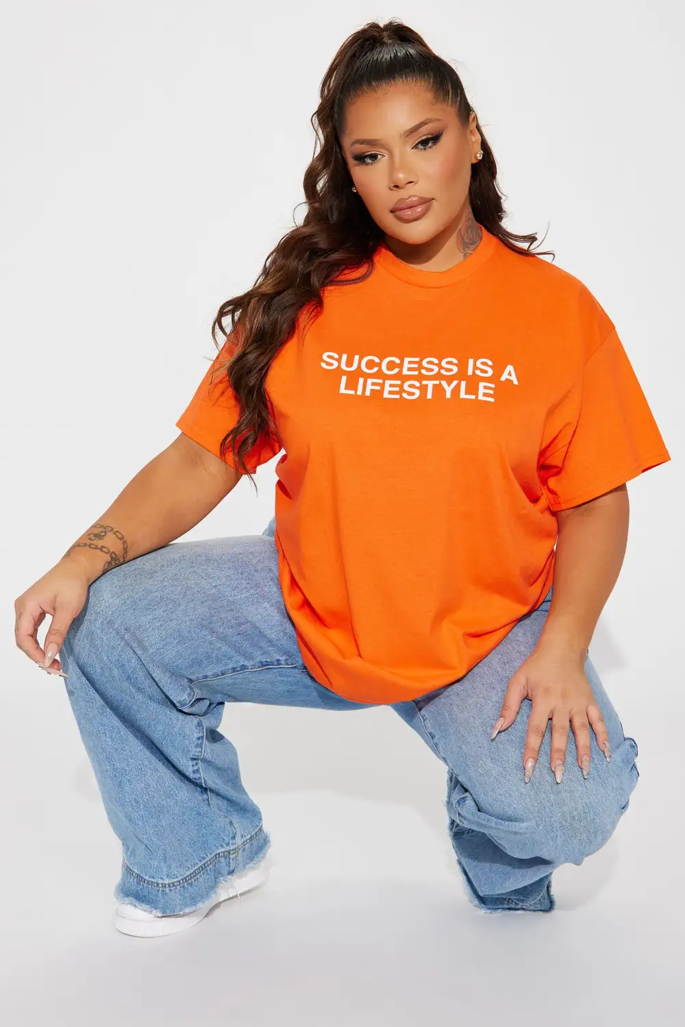 Success Is A Lifestyle T-Shirt - Orange
