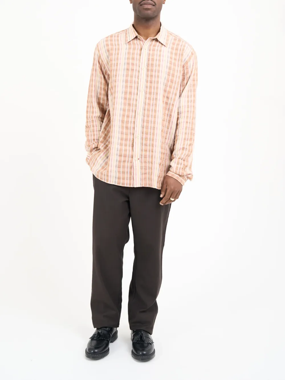 Multi Oversized Striped Cotton Shirt