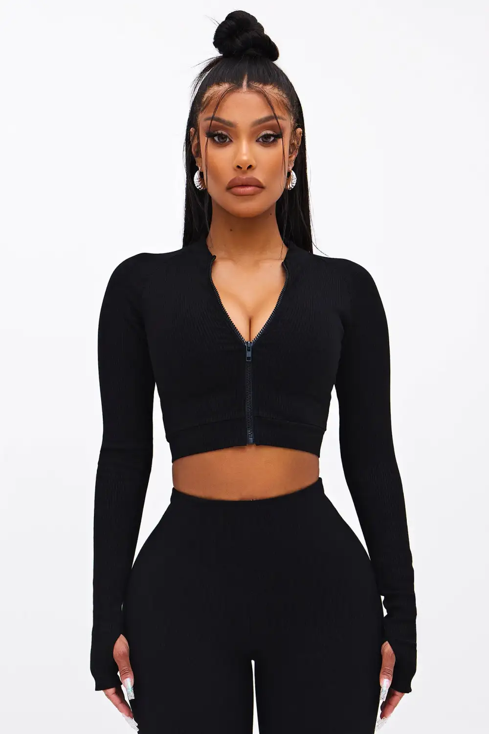 Kendall Snatched Top - Black