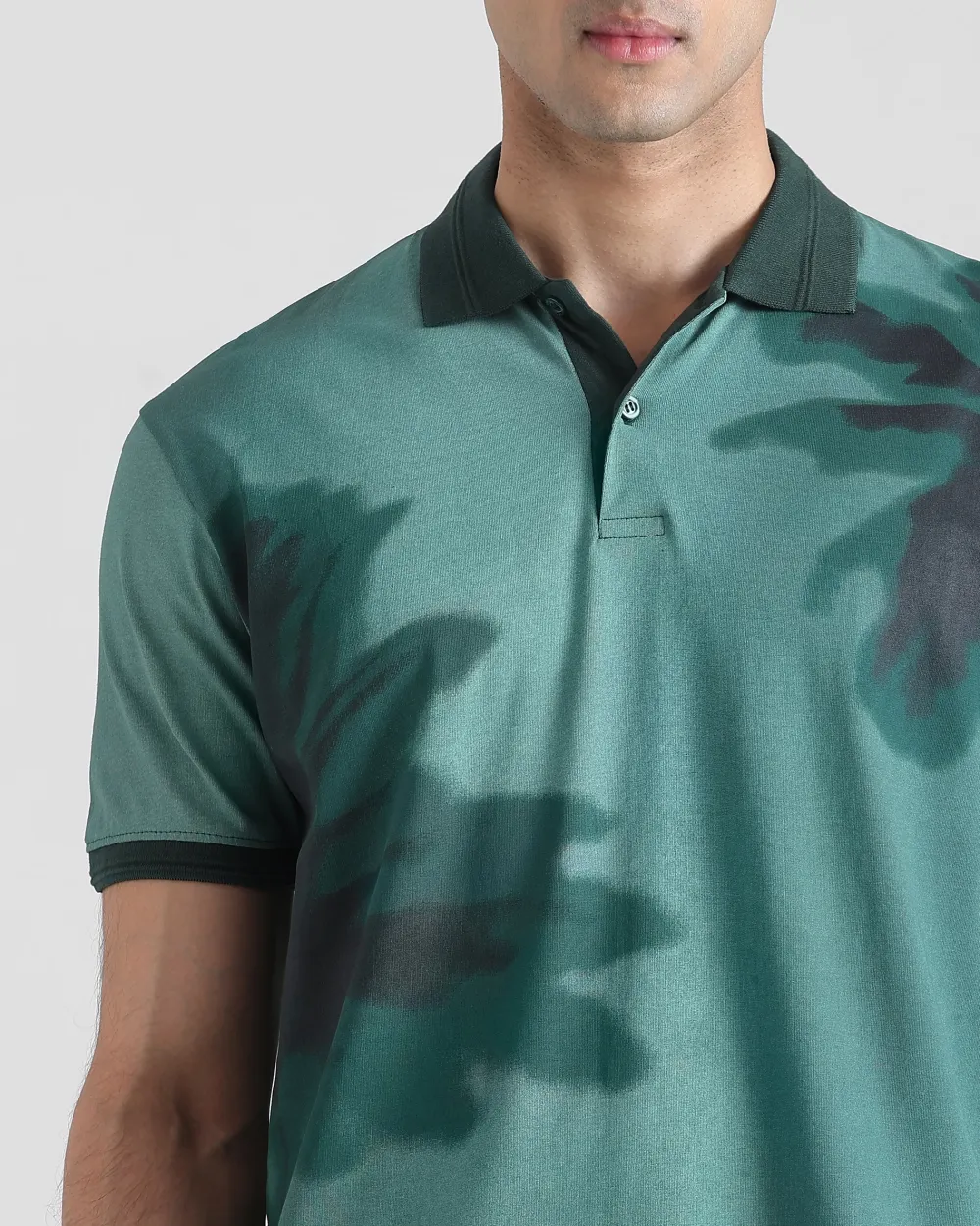 Daily Simple And Slimming Dark Green Polo Shirt