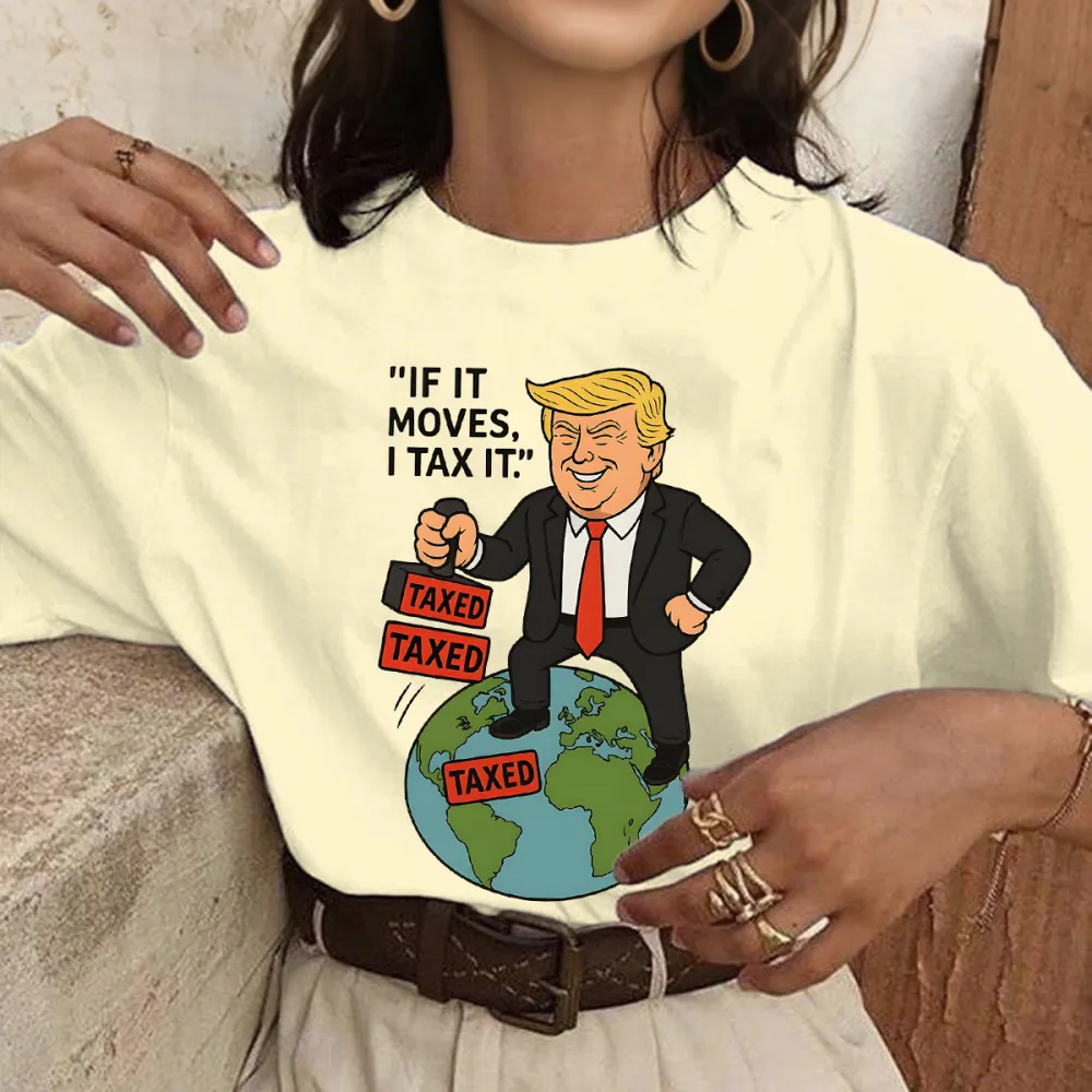 Trump If It Moves I Tax It Cartoon T-Shirts