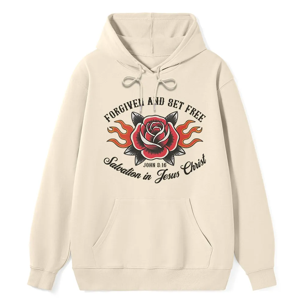 Forgiven And Set Free Classic Christian Hoodie