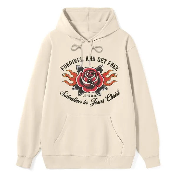 Forgiven And Set Free Classic Christian Hoodie