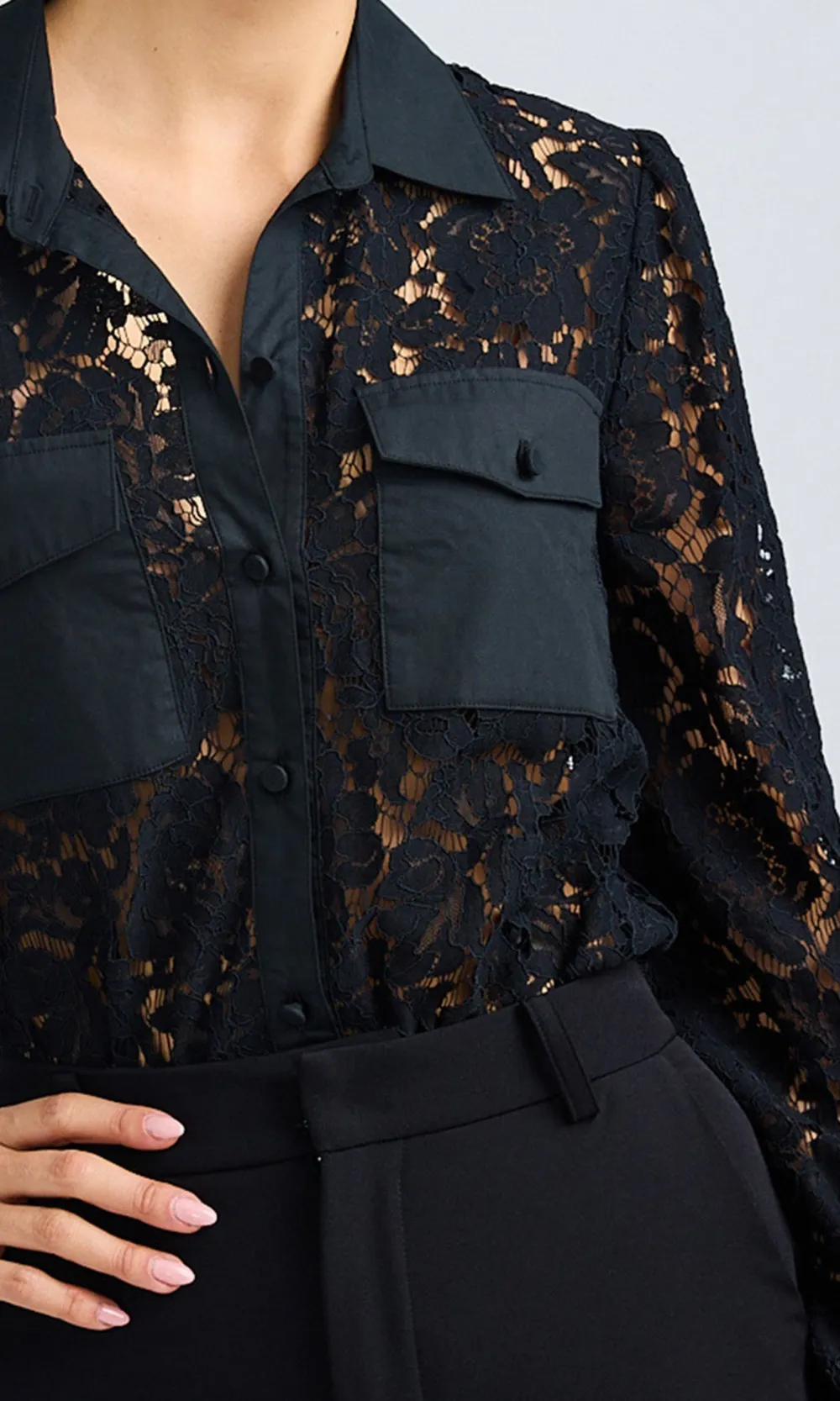 Lace Long Sleeve Shirt