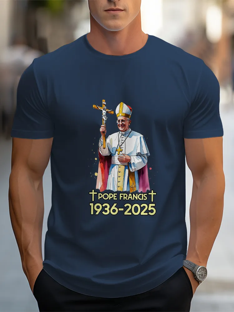 Men'S Rest In Peace 1936-2025 Short Sleeve Round Neck Pure Cotton T-Shirt