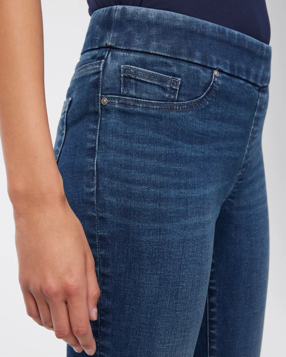 Tight Fit Tapered Leg Jeans