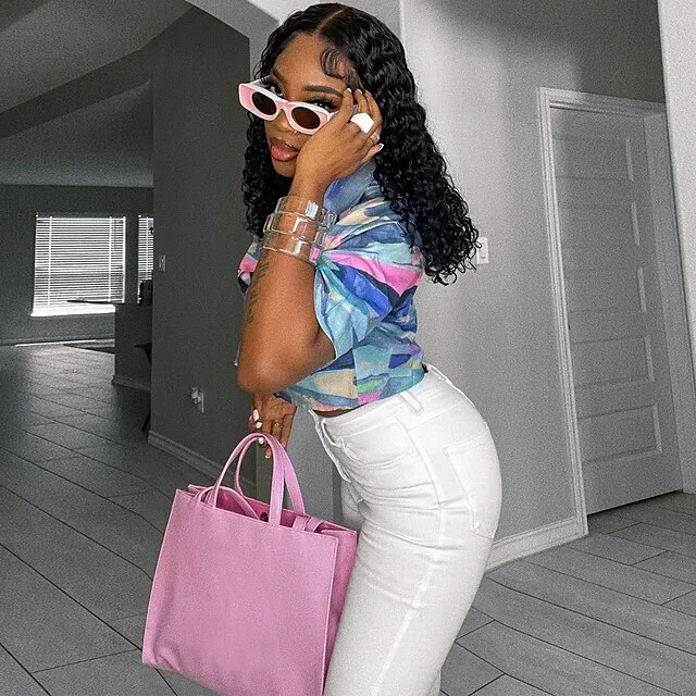 Women's Jeans Pants Trousers Ankle-Length Denim Side Pockets Micro-elastic High Waist Fashion Casual Weekend White S M Summer Spring &  Fall