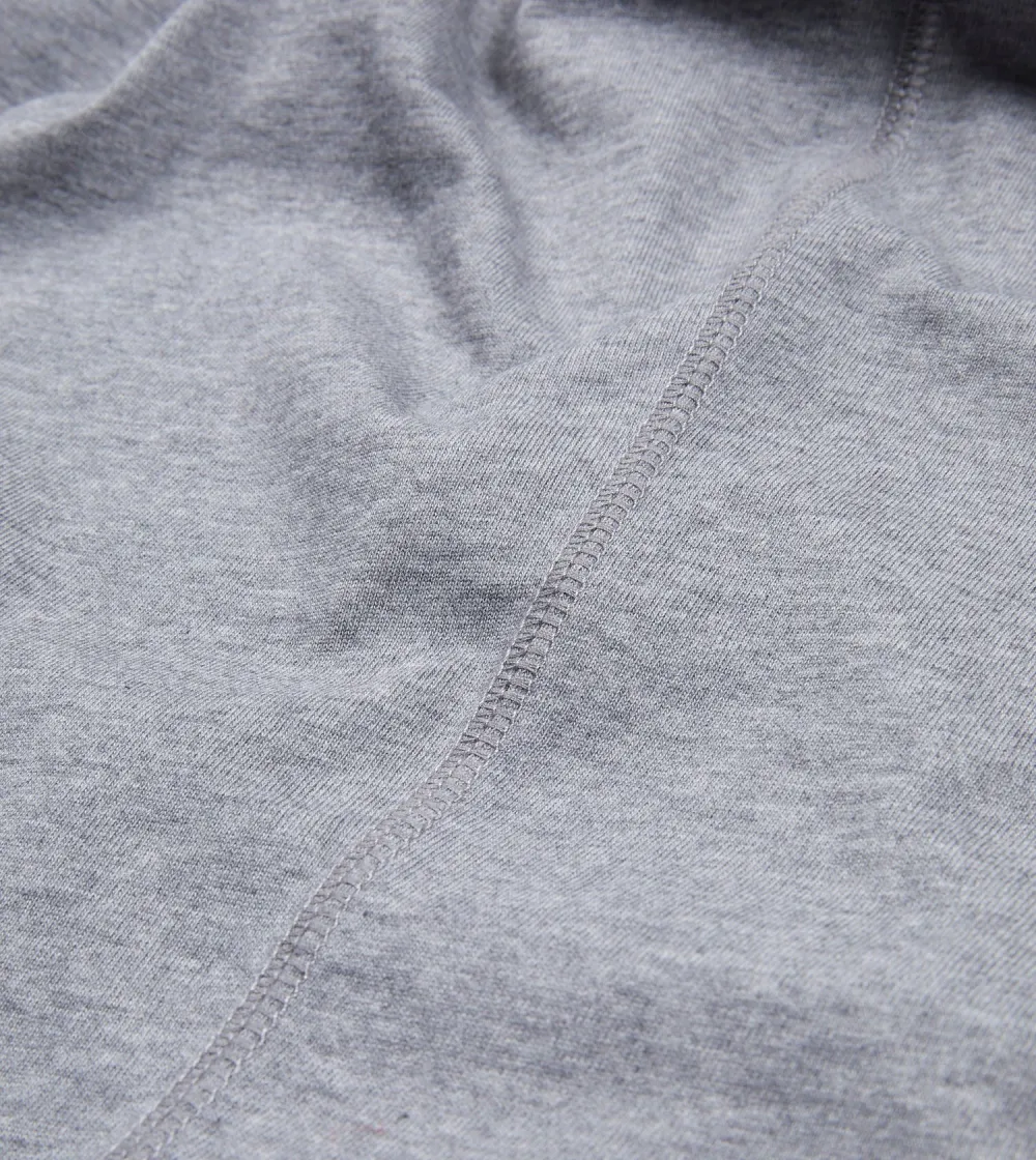 Casual Style Grey Cotton Crew Neck Hiking T-Shirt