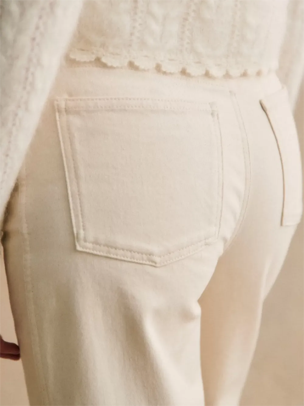 Non-Stretch Cream Denim