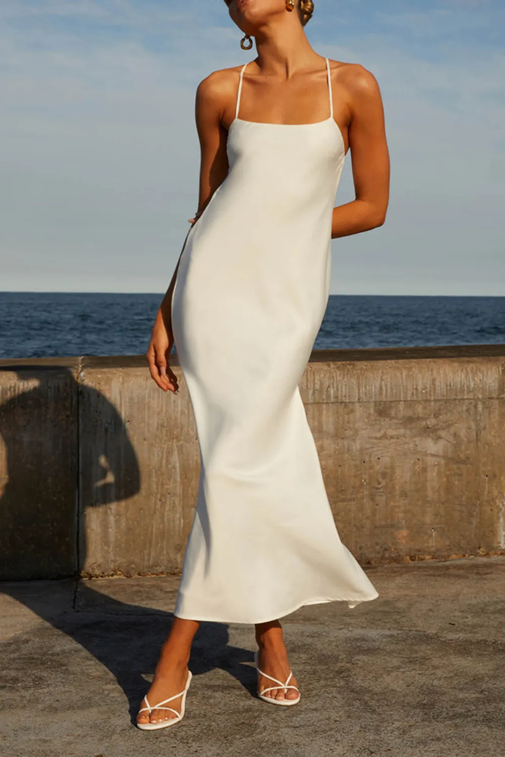 Runway Royalty Maxi Dress - White