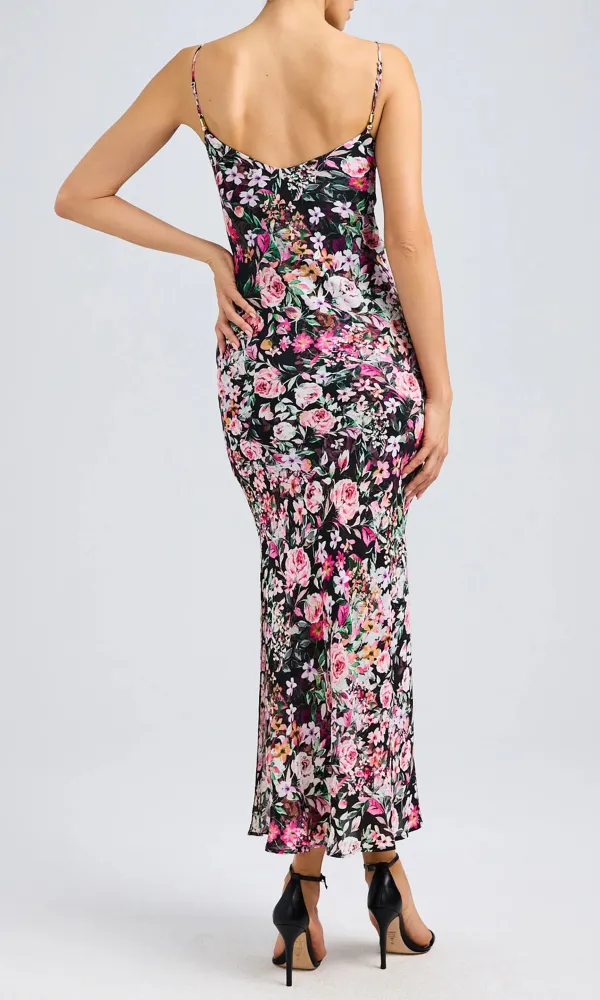 Floral Spaghetti Strap Maxi Dress
