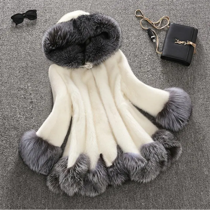 Medium Length Fox Fur Coat