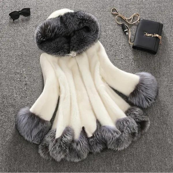 Medium Length Fox Fur Coat