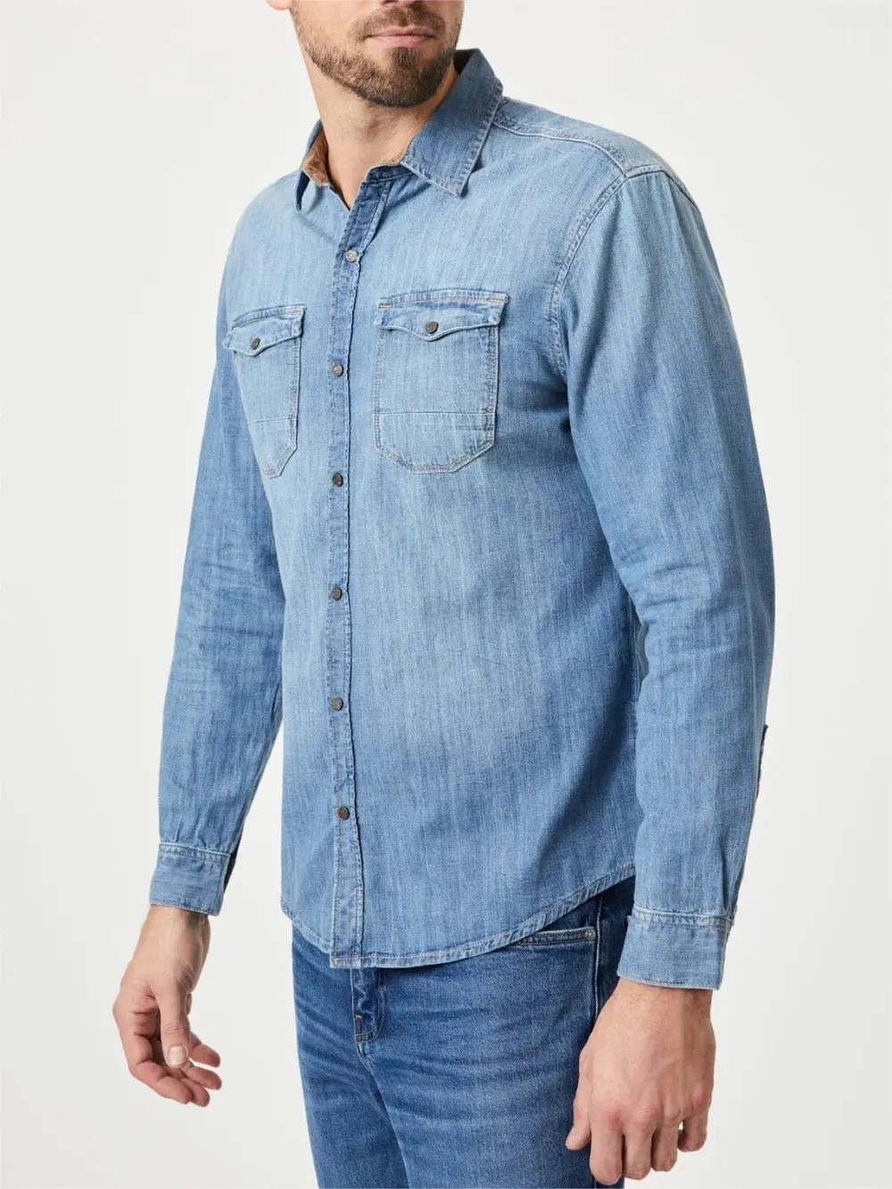 Dark Navy Double - Pocket Men's Shirt
