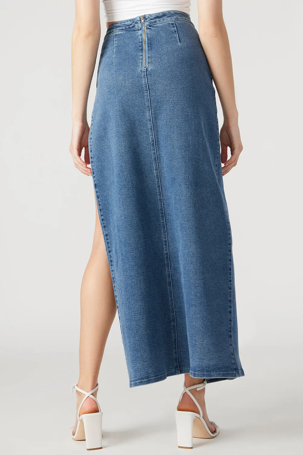 SLIGHT STRETCH DENIM SKIRT