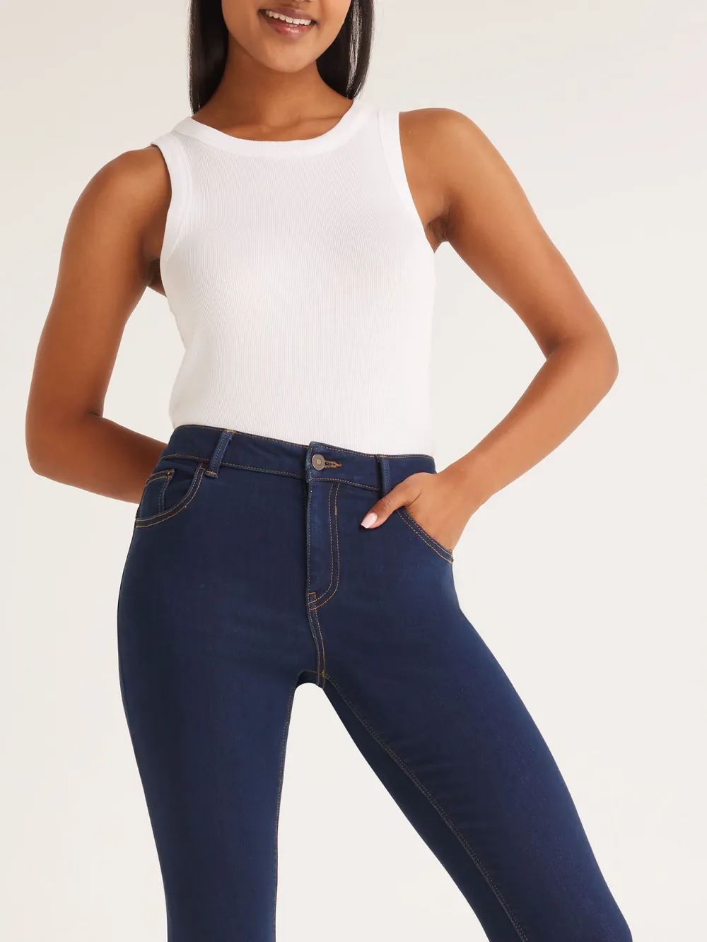 Casual Style Cotton Jean