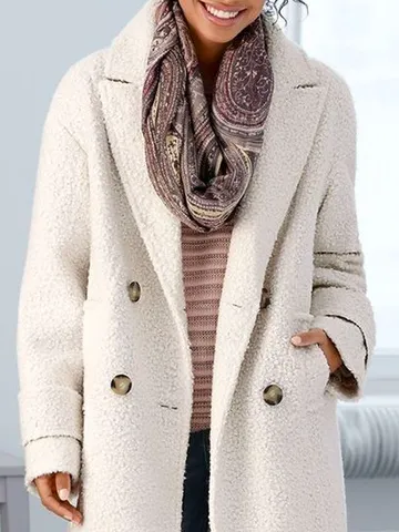 Casual Lambswool Teddy Jacket