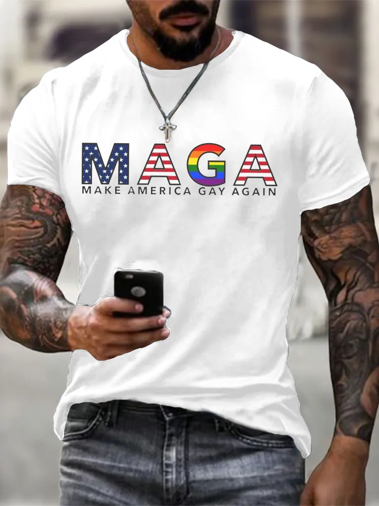 Men'S Maga Make America Gay Again T-Shirt