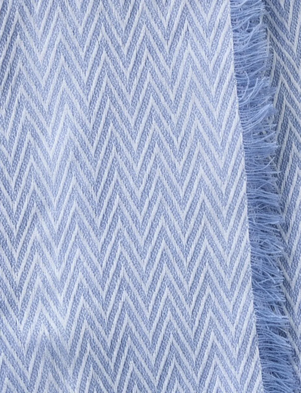 Trendy Healing Blue Herringbone Scarf