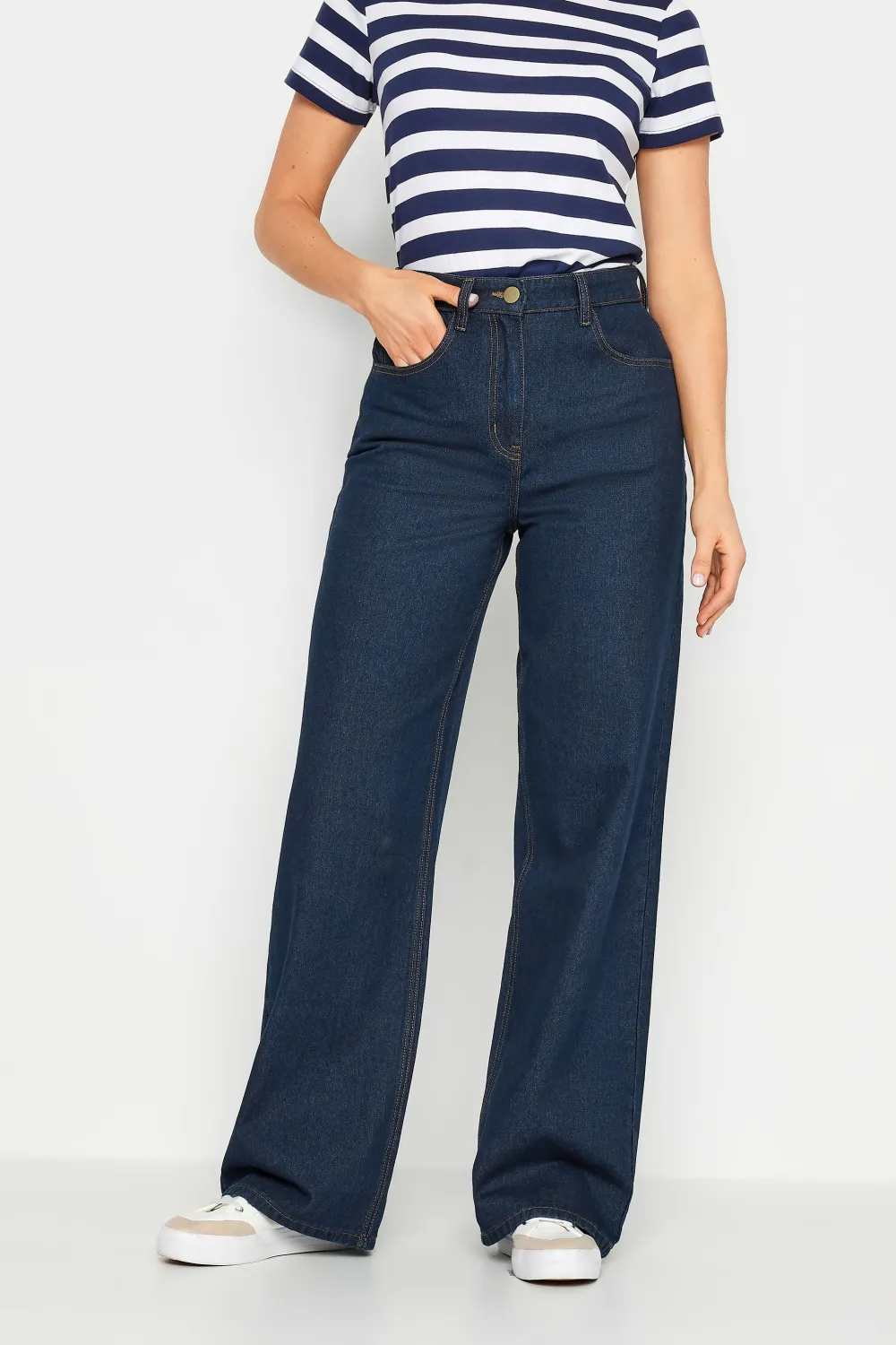 LTS Tall Indigo Blue Wide Leg Jeans