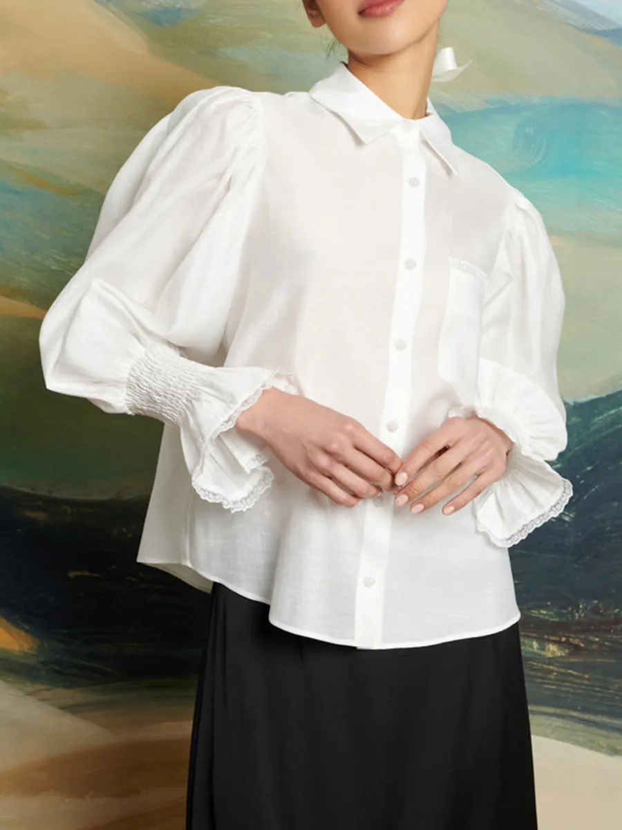 Casual Regular Hearts Blouse