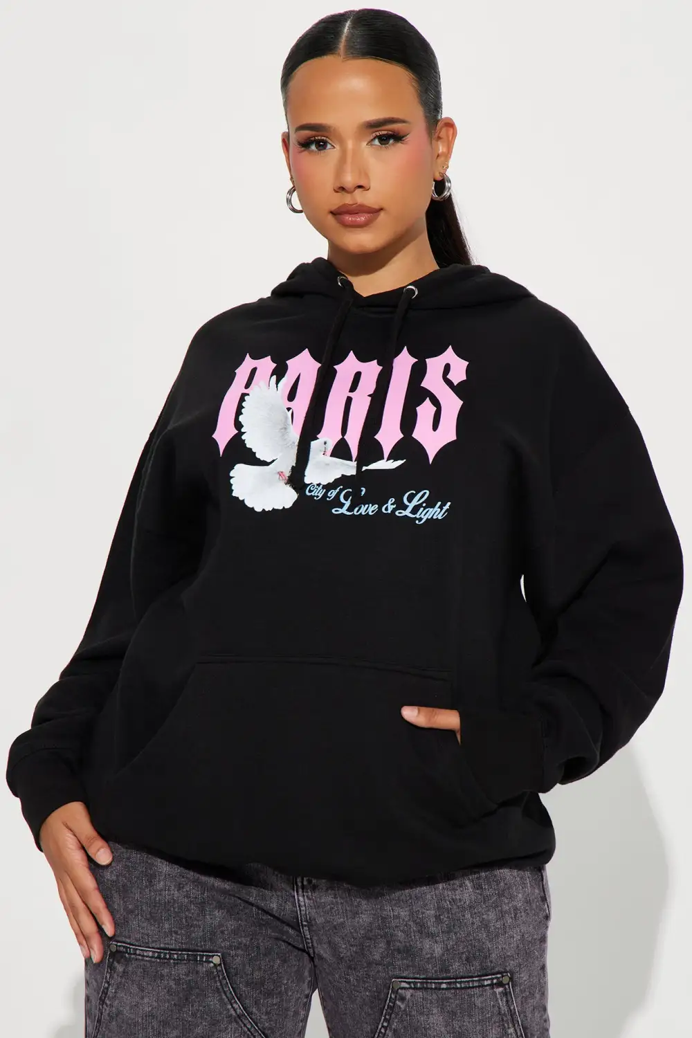 Love From Paris Hoodie - Black