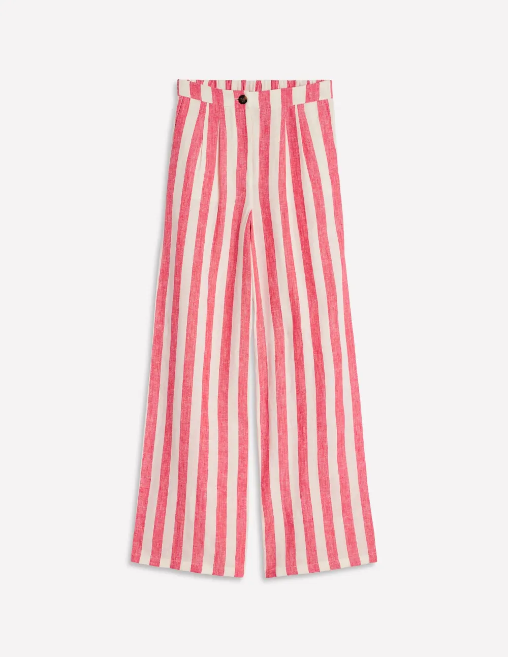 Strawberry Tart Red Stripe Linen Pants