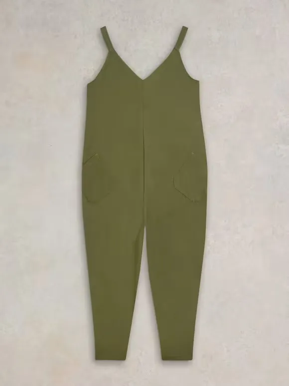 Jersey V Neck Jumpsuit