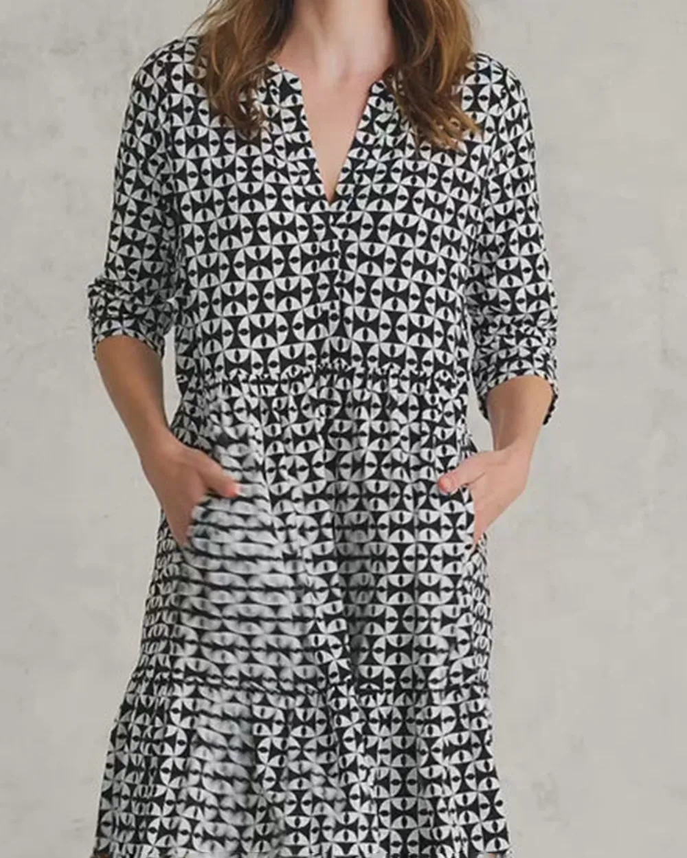 High Twist Jersey Tier Dress