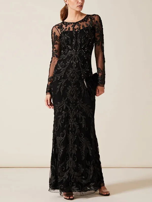 Bold and elegant party ladies lace dress