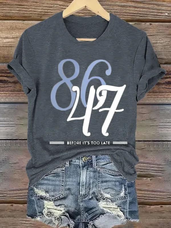 Women'S Fashion 8647 Printed Casual T-Shirt