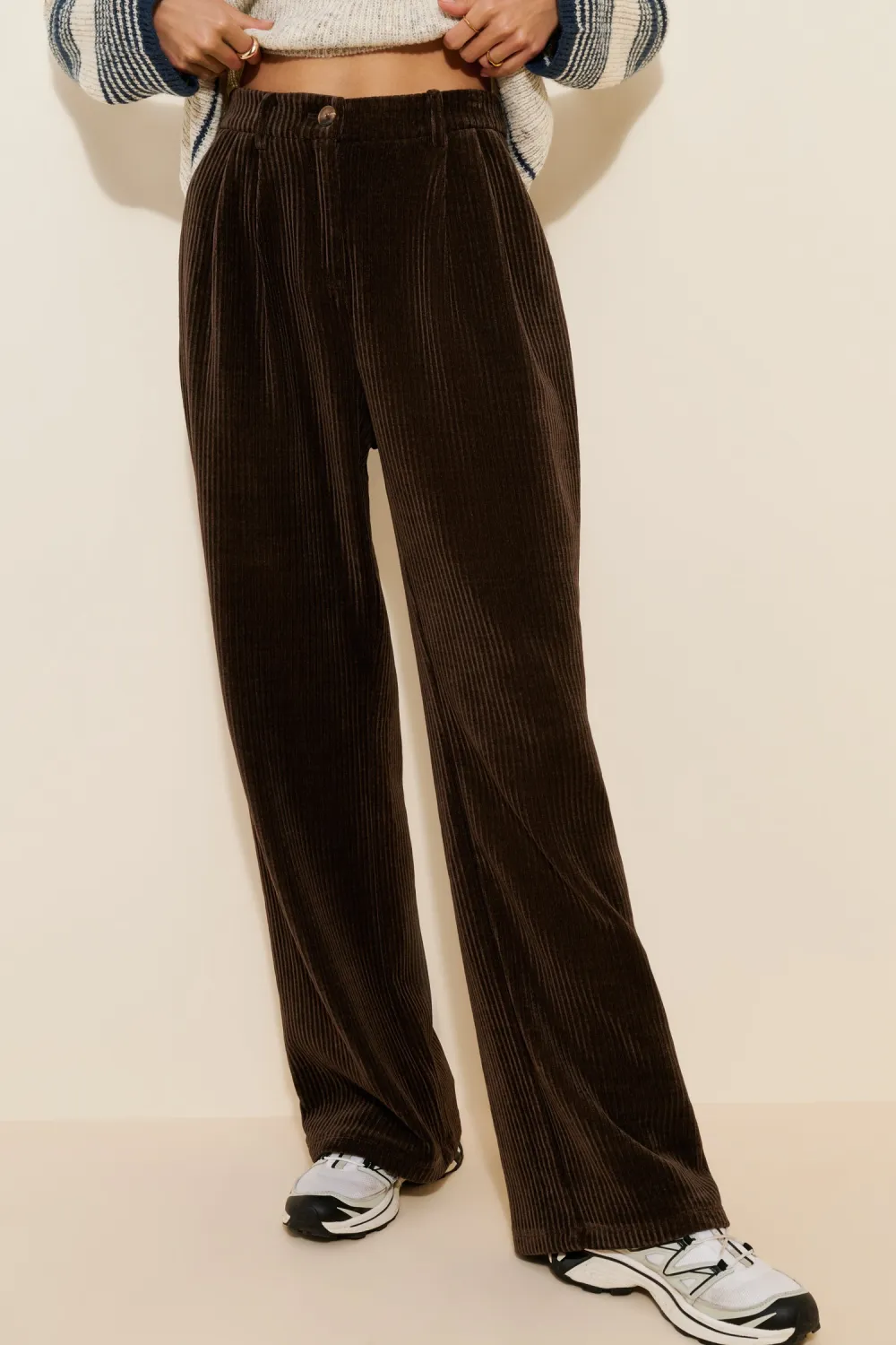 Simon High-Rise Corduroy Pants