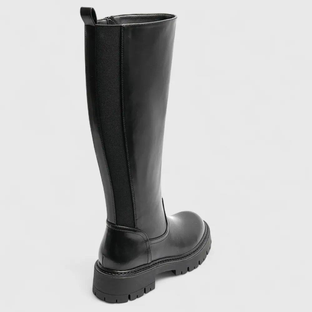 Rugged Sole Ankle Boots