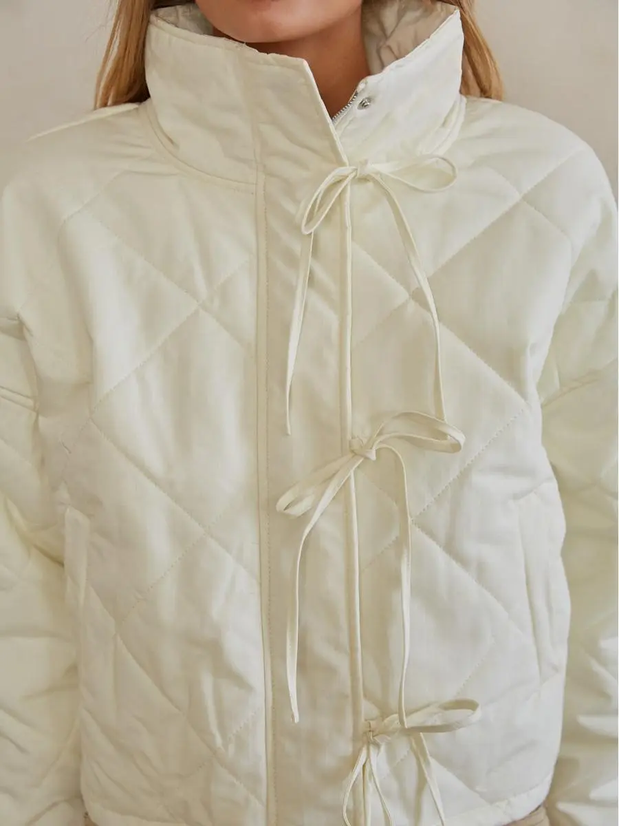 Margot Coquette Quilted Puffer Jacket