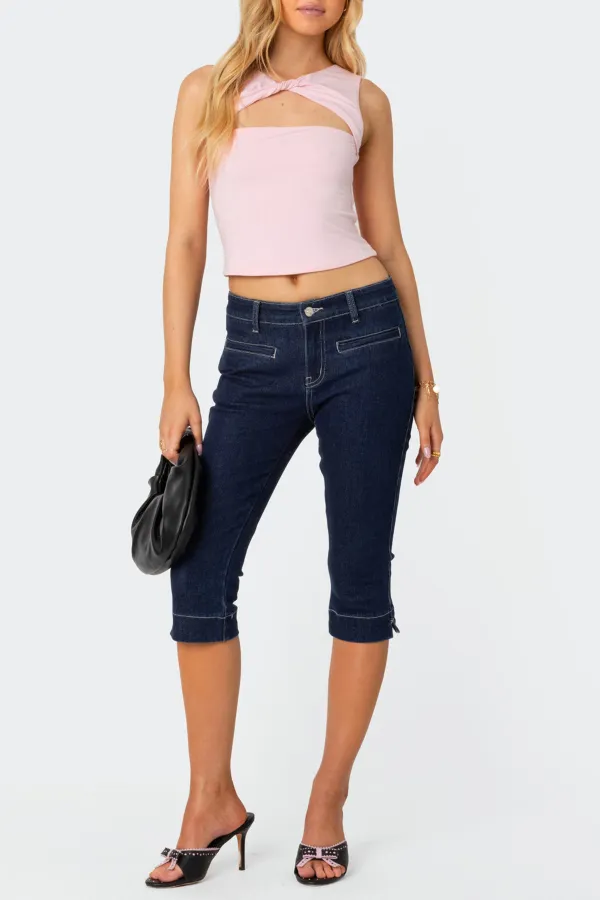 Twisted Cut Out Tank Top