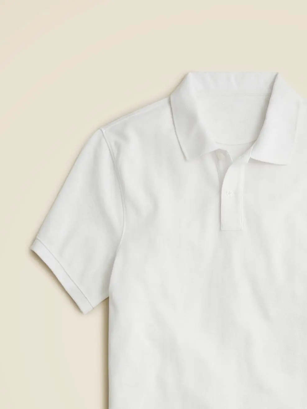 White Short Sleeve Classic Polo Shirt