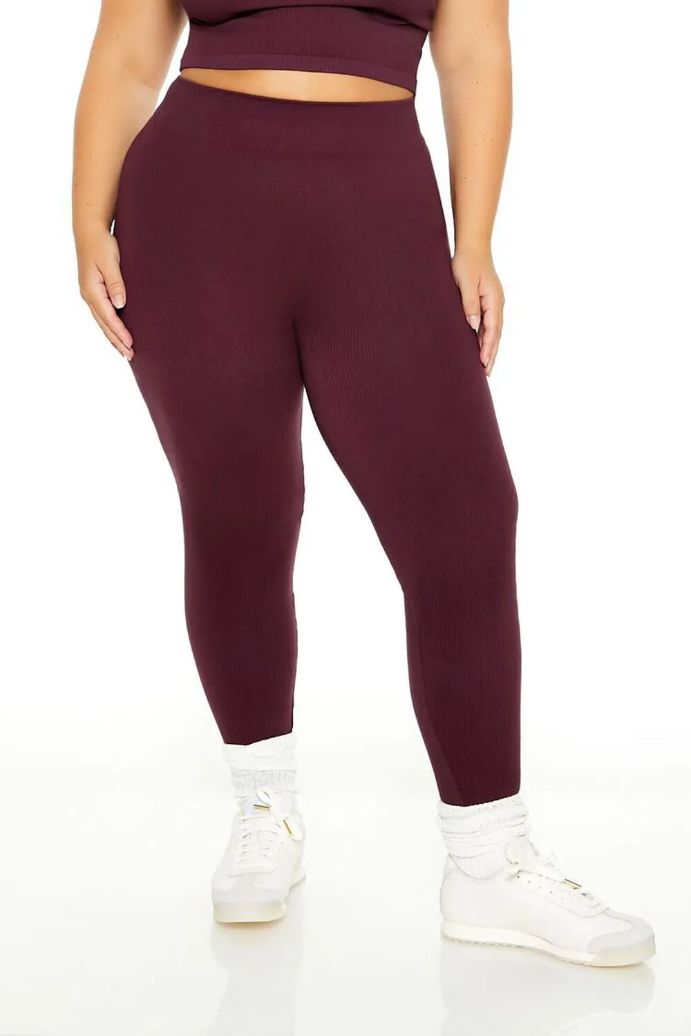 Plus Size Seamless High-Rise Leggings
