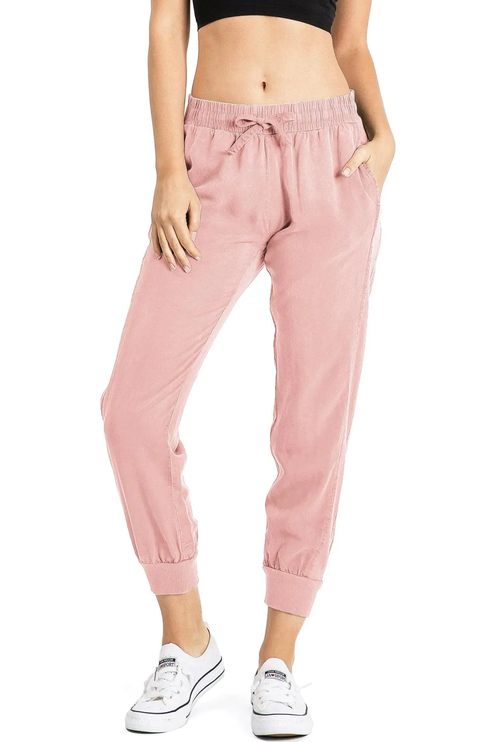 Olive Green Slim - Fit Jogger Pants