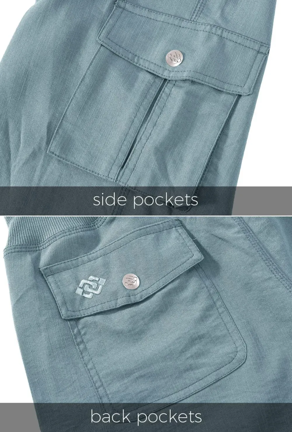 MoFiz Womens Capris with Pockets Loose Fit Casual Capri Pants Dressy Lightweight Ladies Baggy Cargo Pants for Hiking