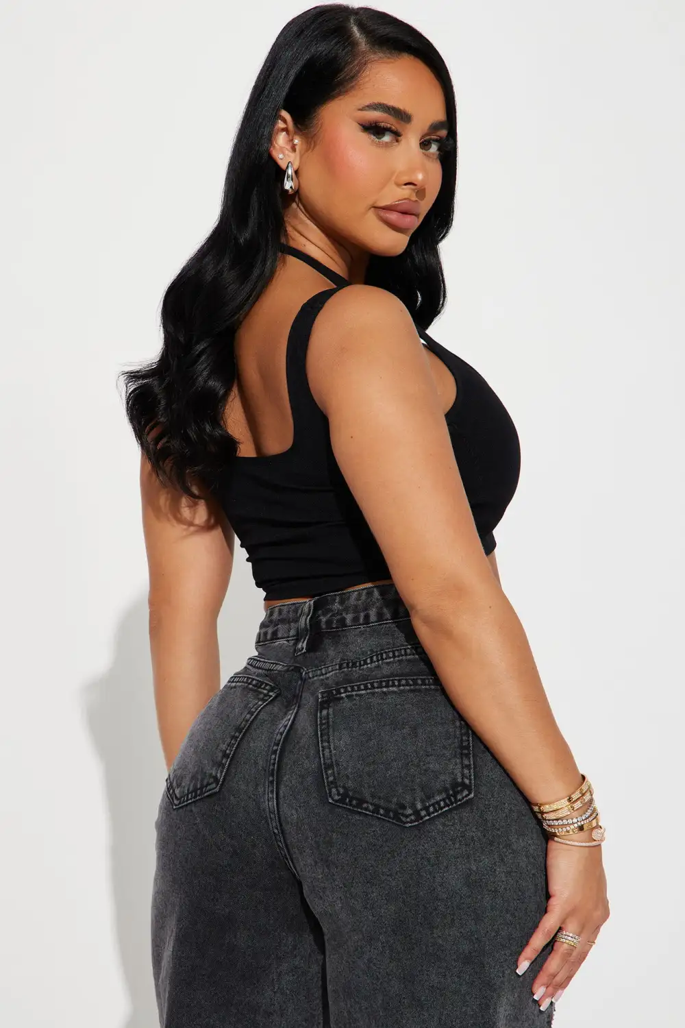 Don't Bother Halter Top - Black