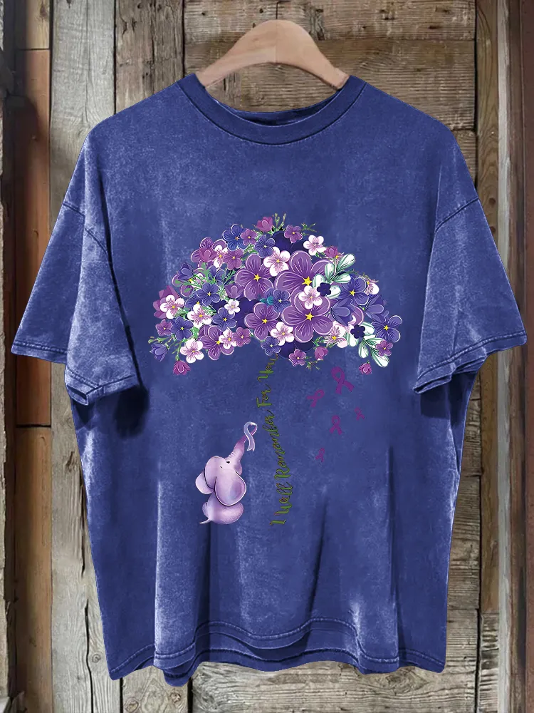 Men'S Purple Sunflower T-Shirt For The Prevention And Treatment Of Alzheimer'S Disease