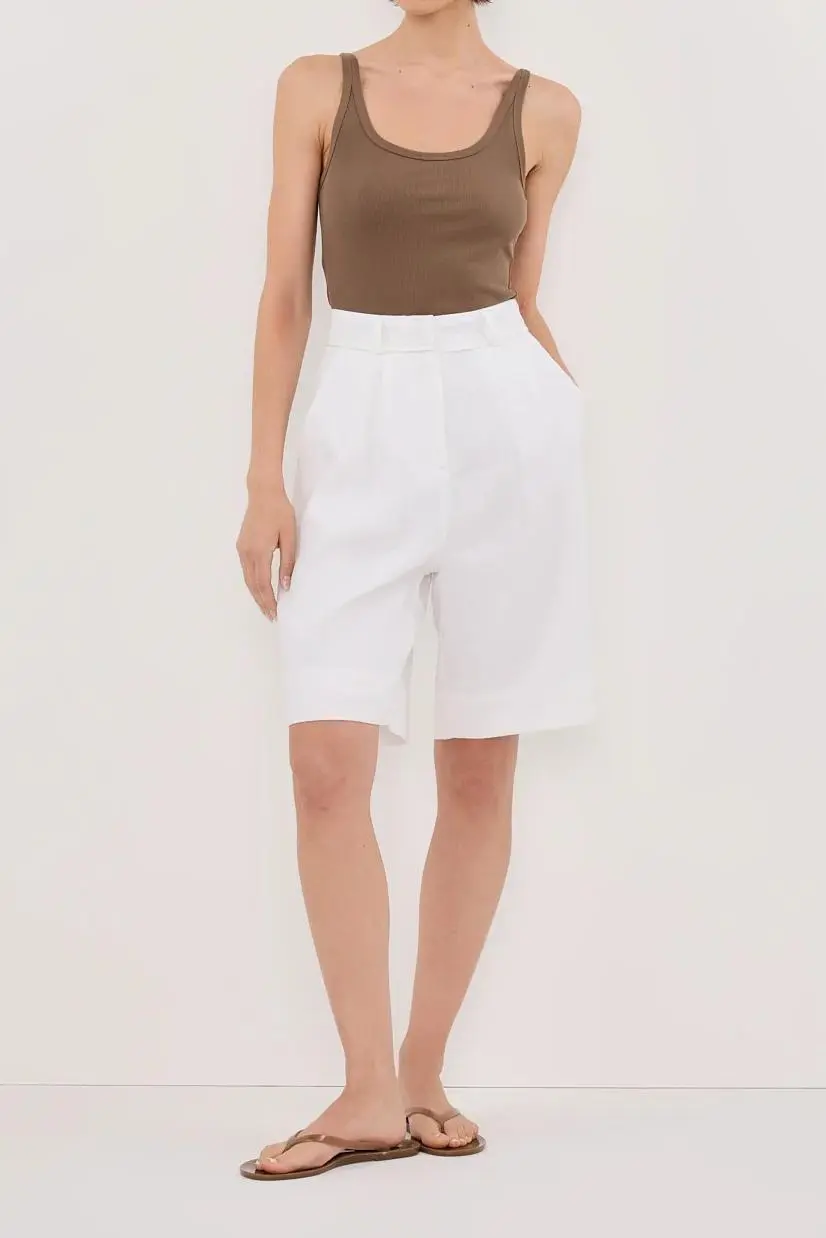 CLOVER LOW SCOOP KNIT TANK