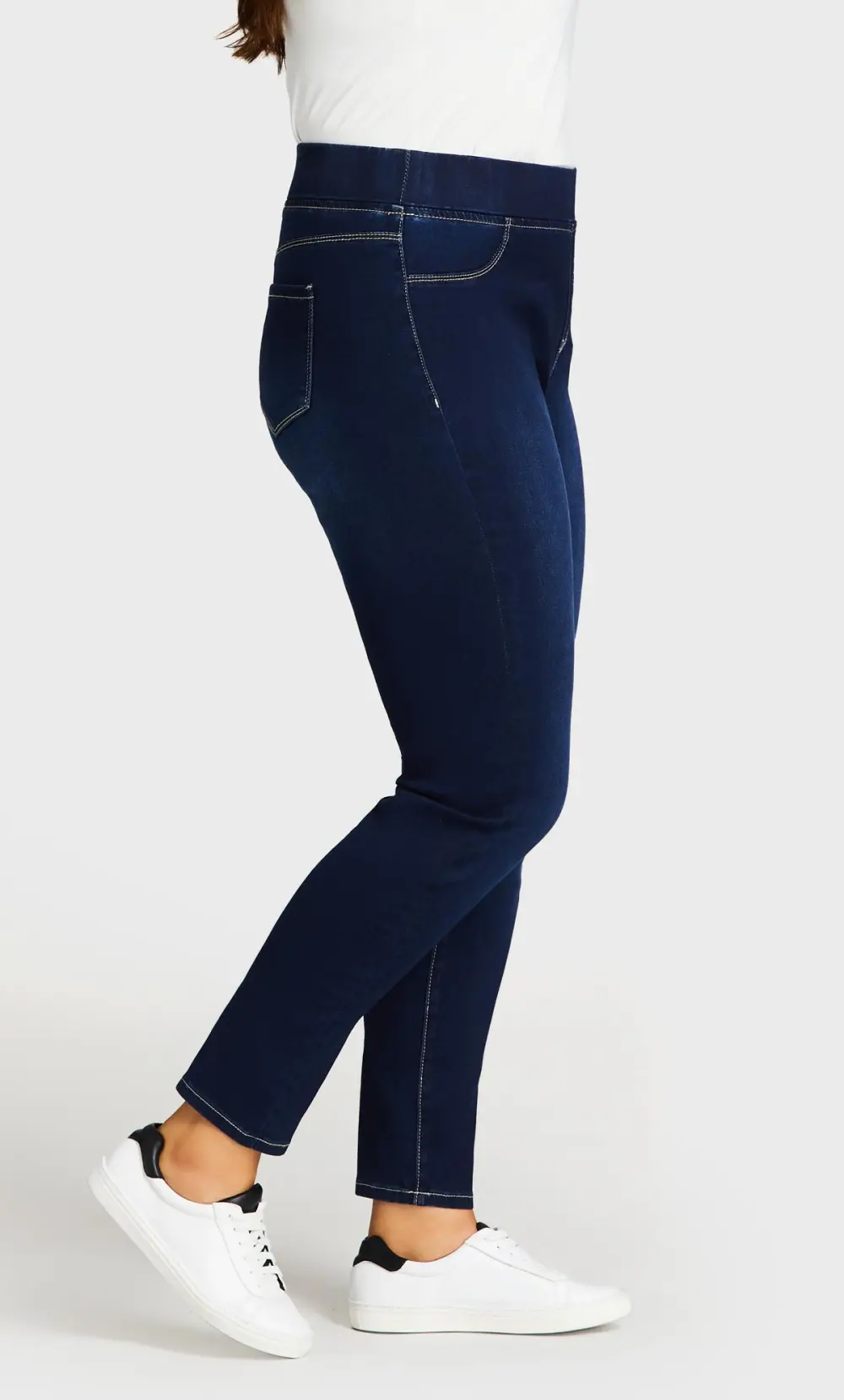 Evans Dark Blue Wash Skinny Jeans