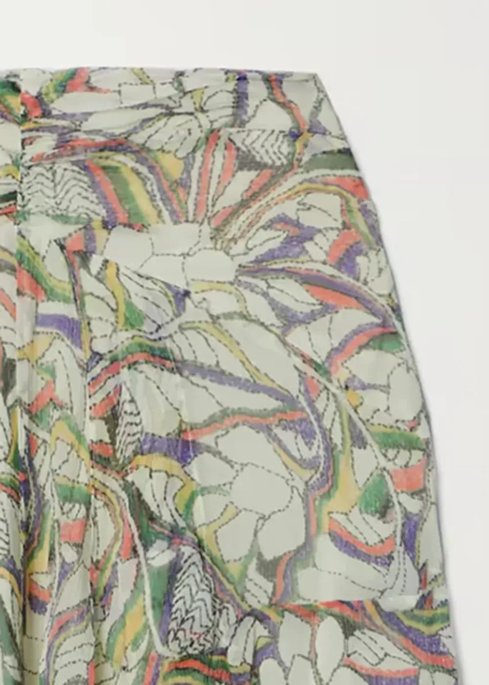 Abstract Print Breathable Skirt