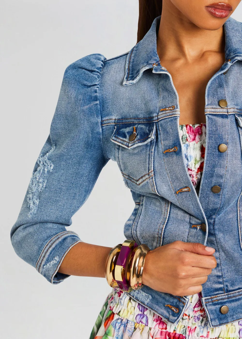 Long Sleeve Button Up Jacket