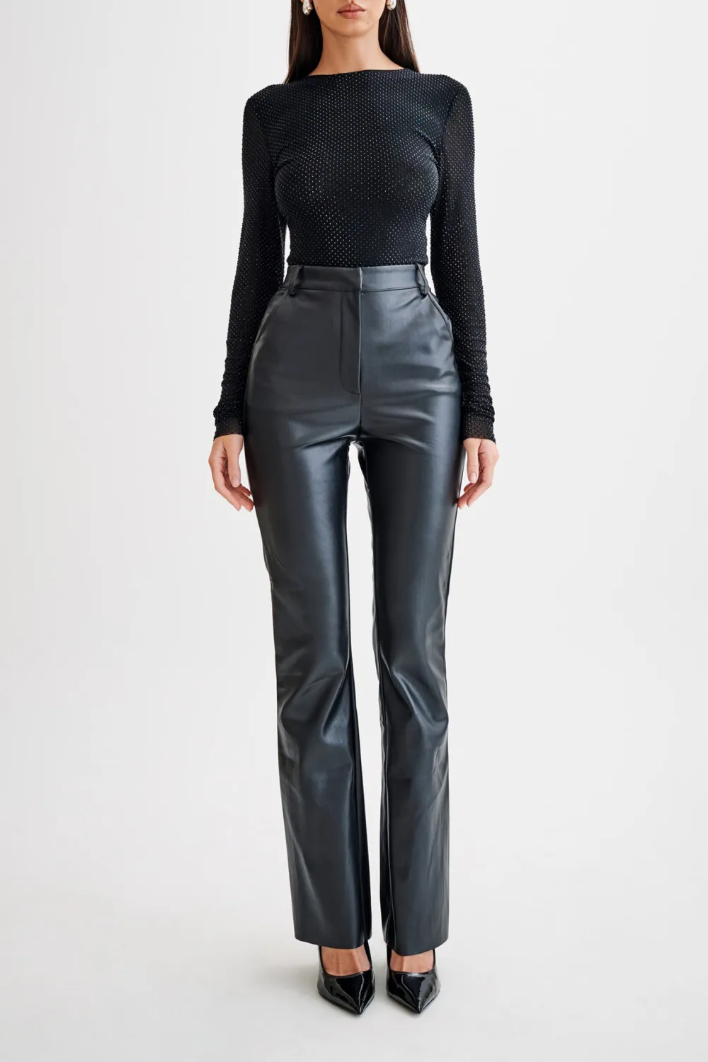 Long Sleeve Diamante Bodysuit