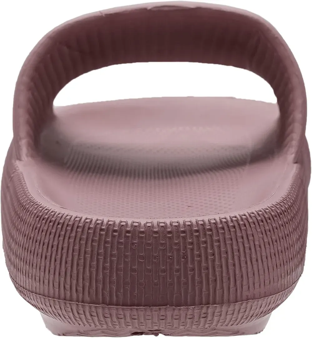 WHITIN Pillow Slippers for Women Non Slip | Cushioned Thick Sole Slides | Quick Drying Bathroom Sandals