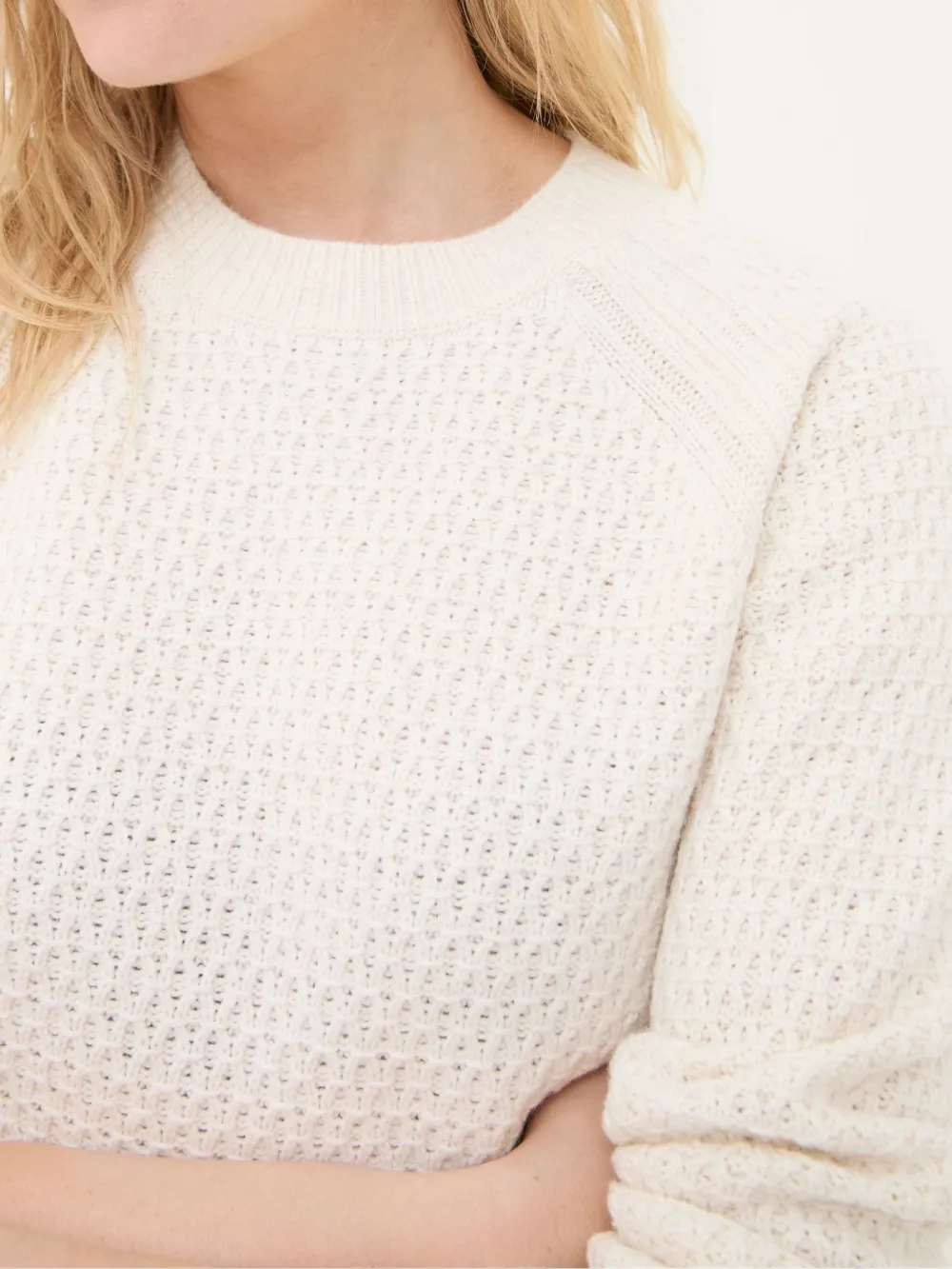 Ella Ivory Textured Jumper