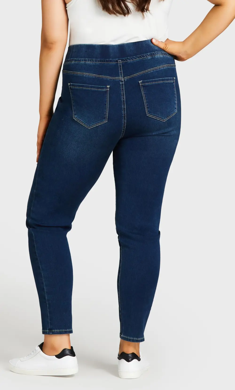 Evans Blue Mid Wash Tall Skinny Jeans